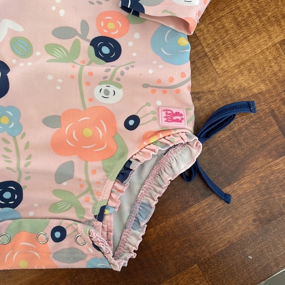 12-18 months Ruffle Butt long sleeve UFP swim suit - Picture 2 of 6